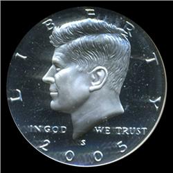 2005S Silver JFK Half Graded PR70 DCAM (COI-4954)