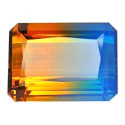 23.66ct Superb AAA Bi Color Emerald Cut Citrine  (GEM-16974)