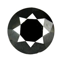 4.27ct Rare Natural Excellent AAA Deep Black Diamond  (GEM-16992)