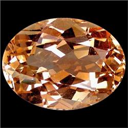 12.25ct Classic Oval Peach Pink Imperial Topaz FLAWLESS (GEM-17064)
