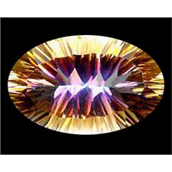 14.47ct Oval Concave Cut Rainbow Mystic Quartz  (GEM-17106)