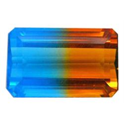 22.26ct Ravishing Emerald Bi Color Golden Blue Citrine  (GEM-17135)