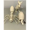 Image 2 : Under Wraps 2 - Large group of Halloween Skeleton Set dec - Includes Two Armadillo skeleton, Spider