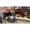 Image 1 : UW2 - Group of Misc. Halloween set dec - includes Three Witchy poo Gnome dolls, one skeleton mask an