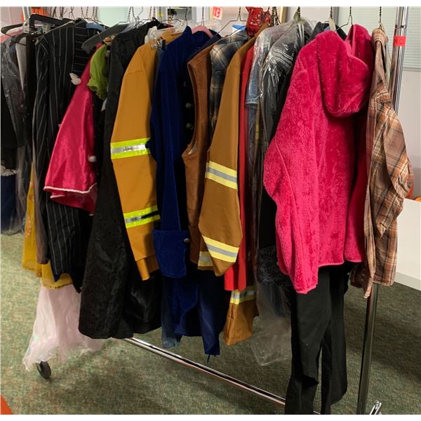 UW2 - Rack of assorted wardrobe - includes Men's Halloween costumes ...