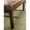 Image 2 : Wooden glass top Table (Approximately, 3ft wide x 1 1/2ft high)
