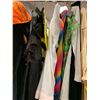 Image 3 : Rack full of misc. Halloween set dec costumes