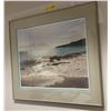 Image 2 : Framed Kathryn Mullaney Limited edition print "seafoam & solitude" signed by artist 1992 NPSÊ#3/350