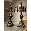 Image 1 : Set of 2 antique candelabras approx. 18in tall each