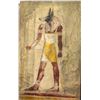 Image 2 : Large wooden costume carven and Painted Anubis Fresco (Approximately 8ft x 5ft)