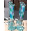 Image 1 : Group of Four Glass Water Bongs with Stems and bowls