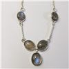 Image 1 : $340 Silver Labradorite Necklace