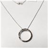 Image 2 : $800 Silver Diamond(0.4ct) Necklace