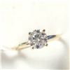 Image 2 : $1800 10K  White Moissanite(1ct) Ring