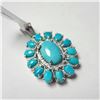 Image 2 : $200 Silver Turquoise Pendant