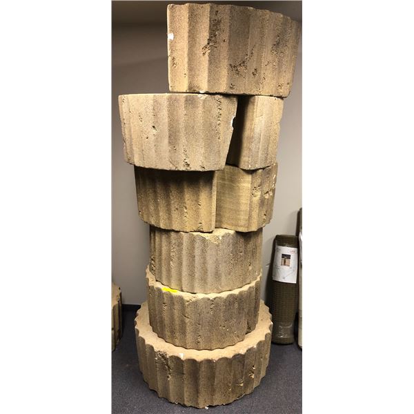 Group of prop styrofoam rocks