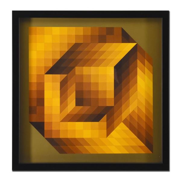 Axo-44 by Vasarely (1908-1997)