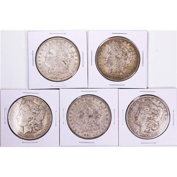 1887-1891 Morgan Silver Dollar Coin Collector's Set