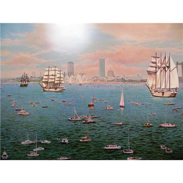 Norman Gautreau "Tall Ships Visit Boston " Bicentennial"