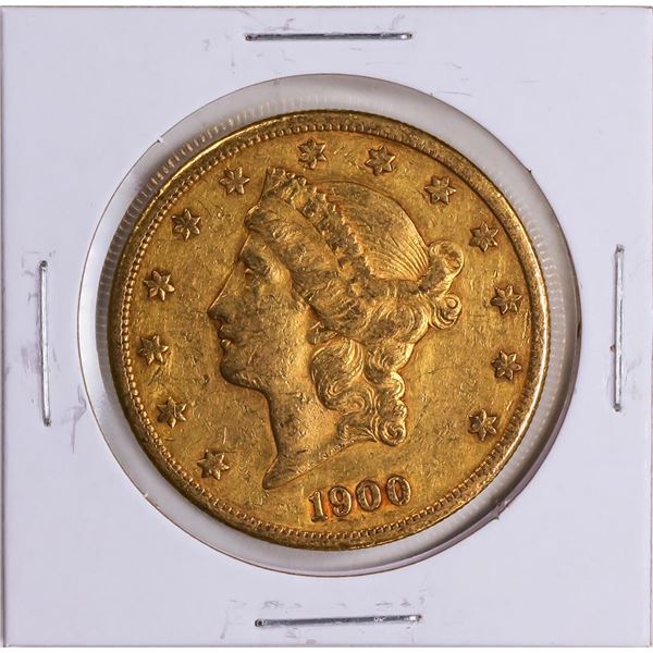 1900 $20 Liberty Head Double Eagle Gold Coin VF