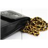 Image 2 : Chanel Black Leather CC Stitch Logo Phone Holder Chain Crossbody Bag