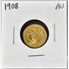 Image 1 : 1908 $2.5 GOLD INDIAN AU