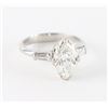Image 4 : Marquis Cut Solitare Diamond Ring
