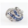 Unique Vintage Sapphire & Diamond Ring