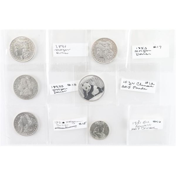 Lot of 6 Silver Coins