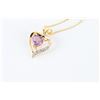 Image 3 : Amethyst Heart Pendant