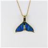 Ultra Fine Australian Black Opal Whale Fin