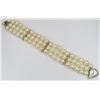 Image 2 : Gorgeous 3 Strand Cultured Pearl Bracelet