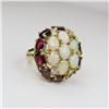 Image 4 : Fabulous Vintage Opal, Red Garnet