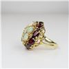 Image 5 : Fabulous Vintage Opal, Red Garnet
