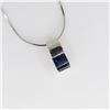 Image 2 : Sleek Designer Blue Sapphire Pendant