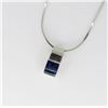 Image 3 : Sleek Designer Blue Sapphire Pendant