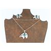 Image 3 : Calvin Begay Necklace & Earrings