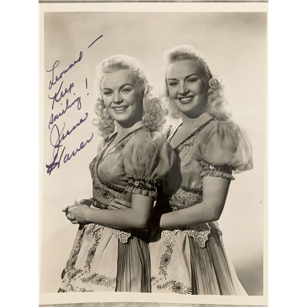 June Haver signed photo