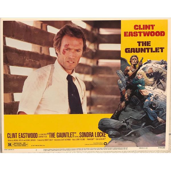 The Gauntlet original 1977 vintage lobby card
