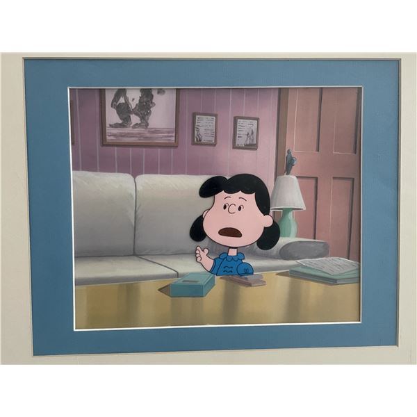 Peanuts character Lucy matted and framed sericell