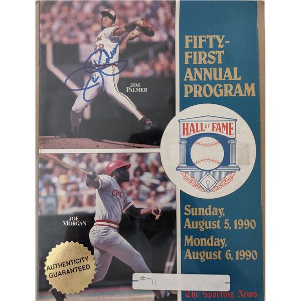Jim Palmer signed 51st Annual HOF Program