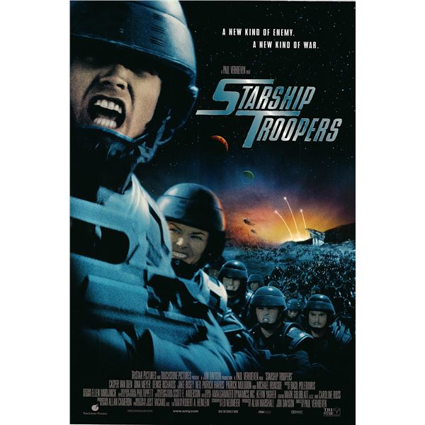 Starship Troopers original 1997 vintage one sheet movie poster