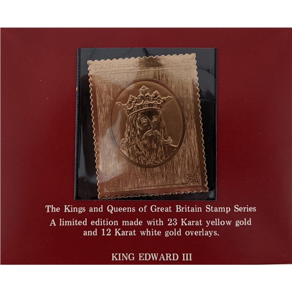 The Kings and Queens of Great Britain Stamp Series - King Edward III