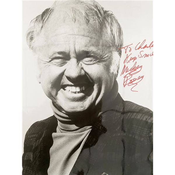 Mickey Rooney signed photo