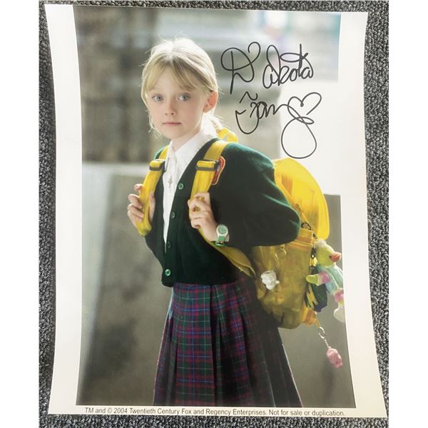 Dakota Fanning signed photo