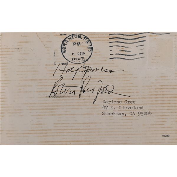 Robert Redford Facsimile  Signed Postcard Photo