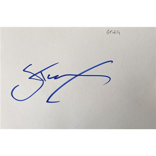 Sting original signature