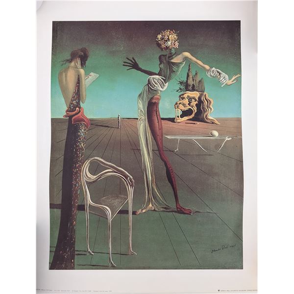Salvador Dali - A Woman With A Head Of Roses Print