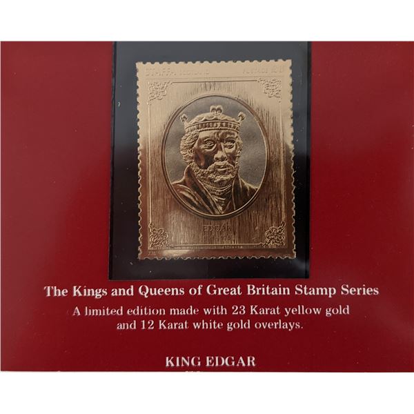 The Kings and Queens of Great Britain Stamp Series - King Edgar