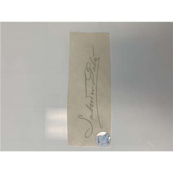Salvador Dali original signature. GFA authenticated